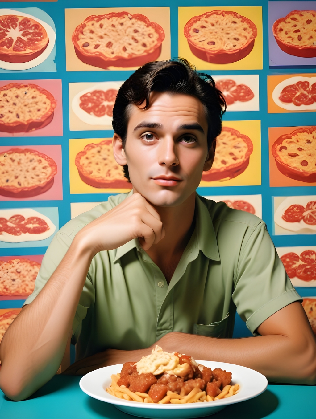 Pop Art Food Men: Snapshot Frames & Headshots-Theme:5