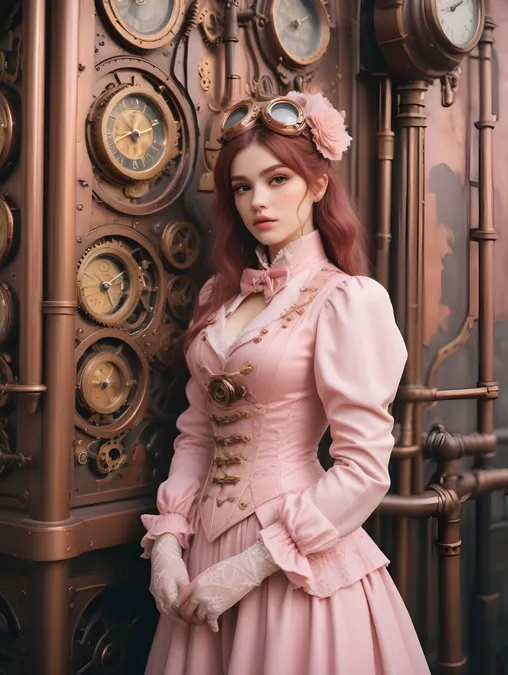 Steampunk Women: Canvas Prints & Art Portraits-Theme:4