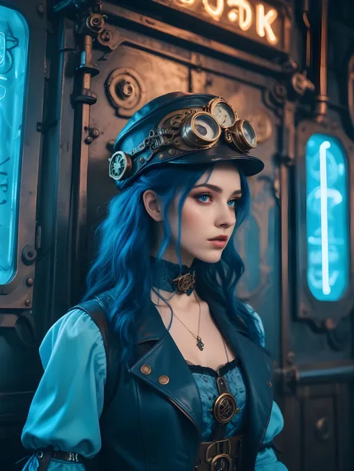 Steampunk Women: Canvas Prints & Art Portraits-Theme:3