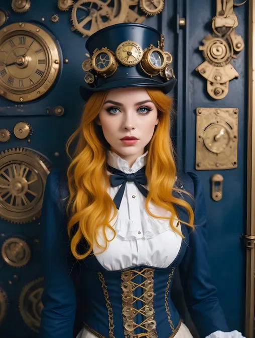 Steampunk Women: Canvas Prints & Art Portraits-Theme:2