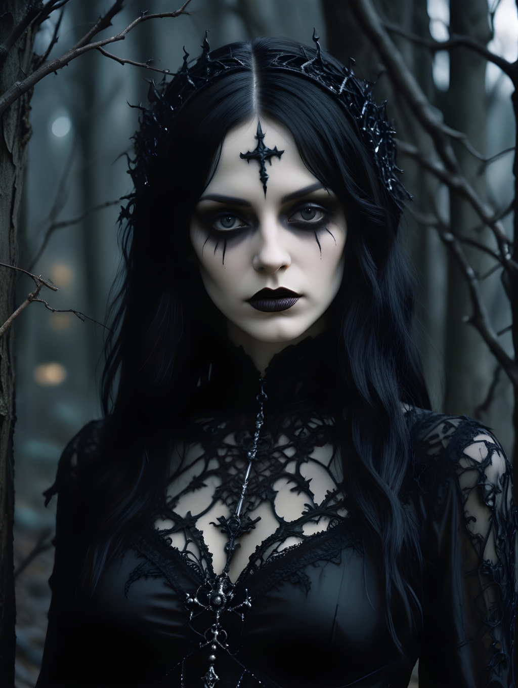 Gothic Art Women: Image Frames & Self-Portraits-Theme:2