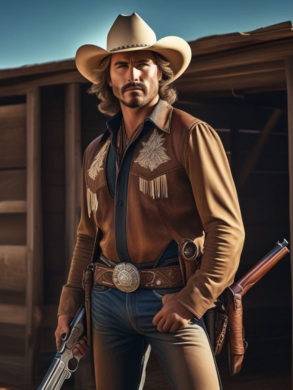 Cowboy Men: Art Frames & Canvas Prints-Theme:2