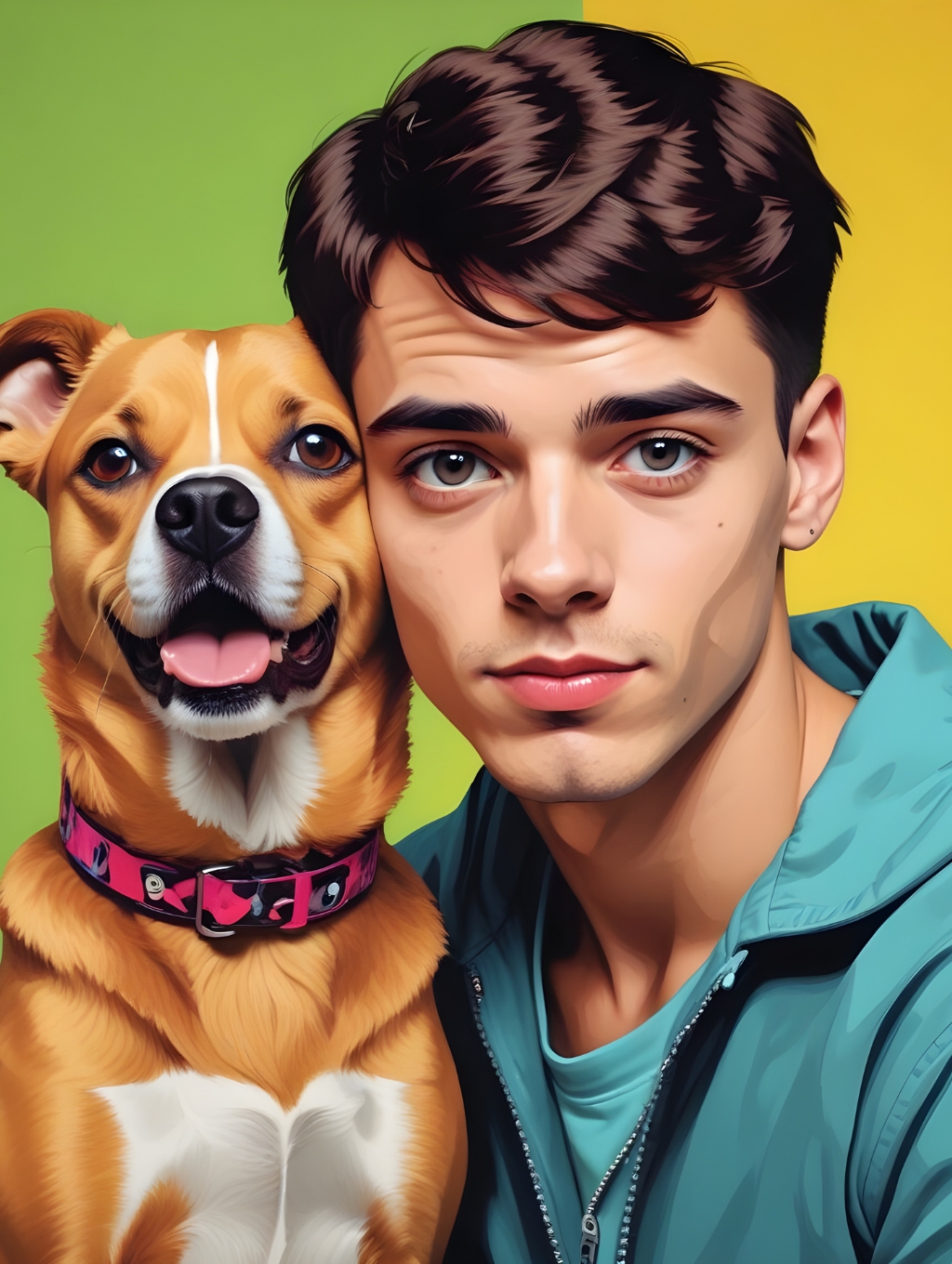  Pop Art Pet Men: Custom Frames & Gallery Frames-Theme:1