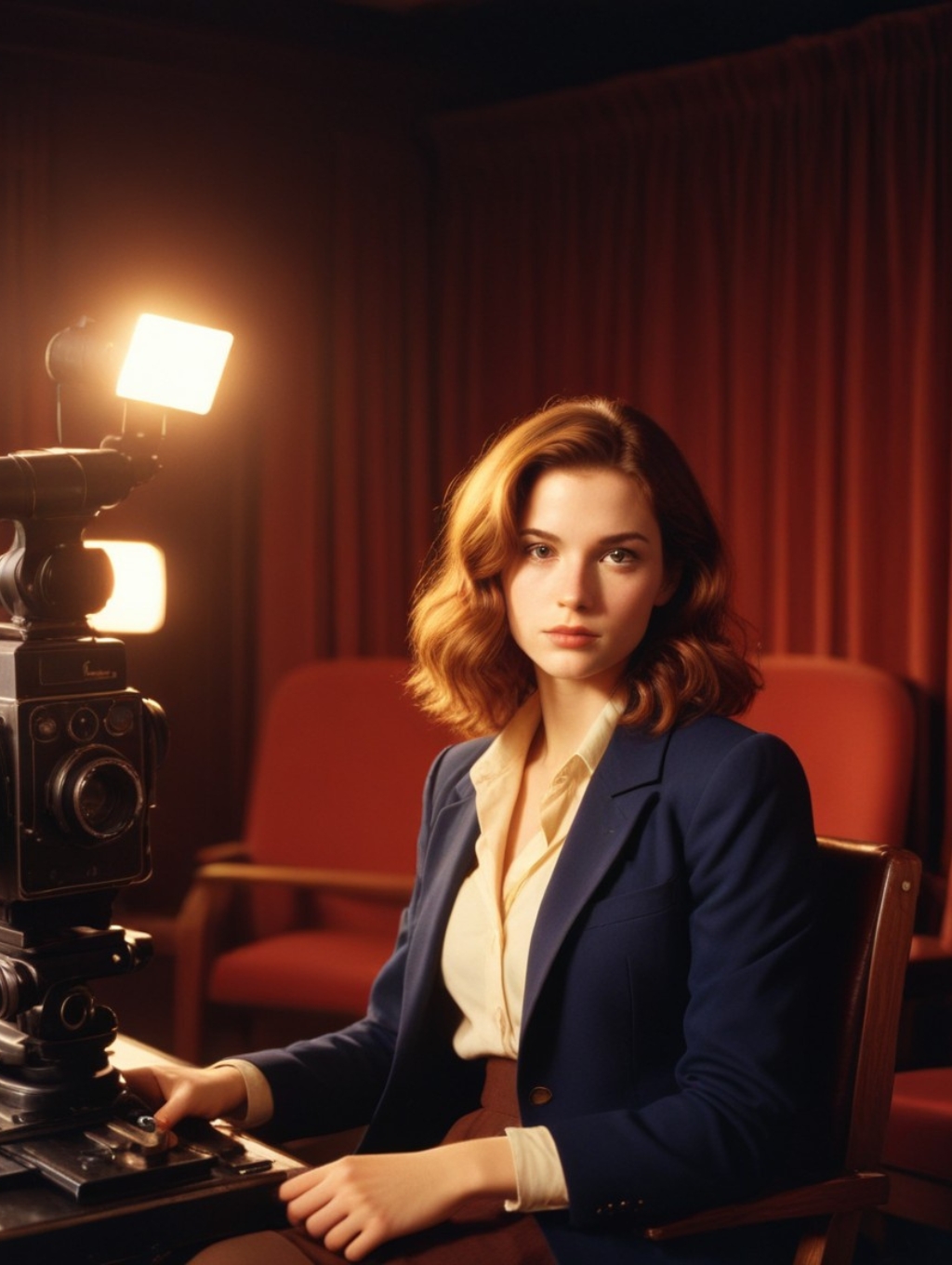 Hollywood Directors Chair Women: Art Portraits & Image Frames-Theme:3