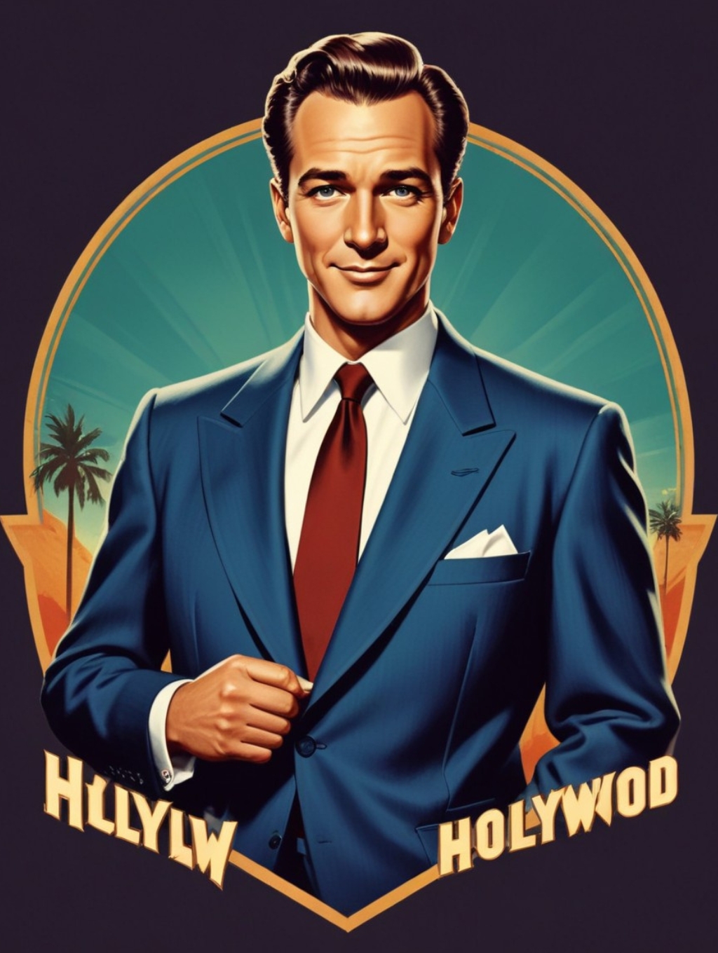 Hollywood Studio Logo Men: Photo Display & Gallery Frames-Theme:4