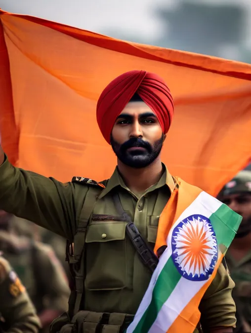 Indian Republic Day Men: Gallery Frames & Headshots-Theme:2