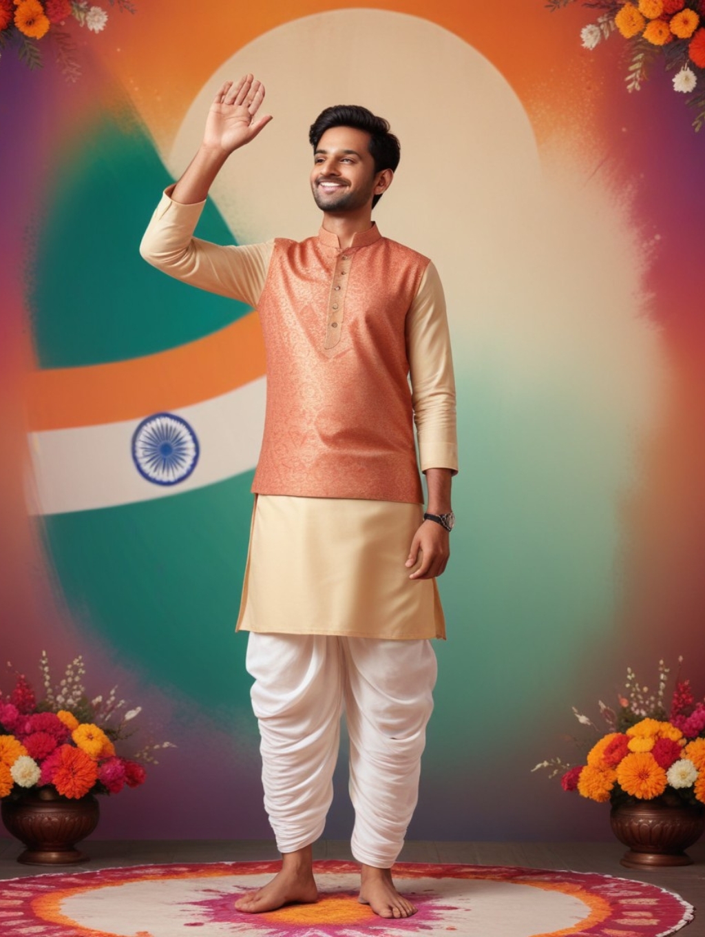 Indian Republic Day Men: Gallery Frames & Headshots-Theme:3