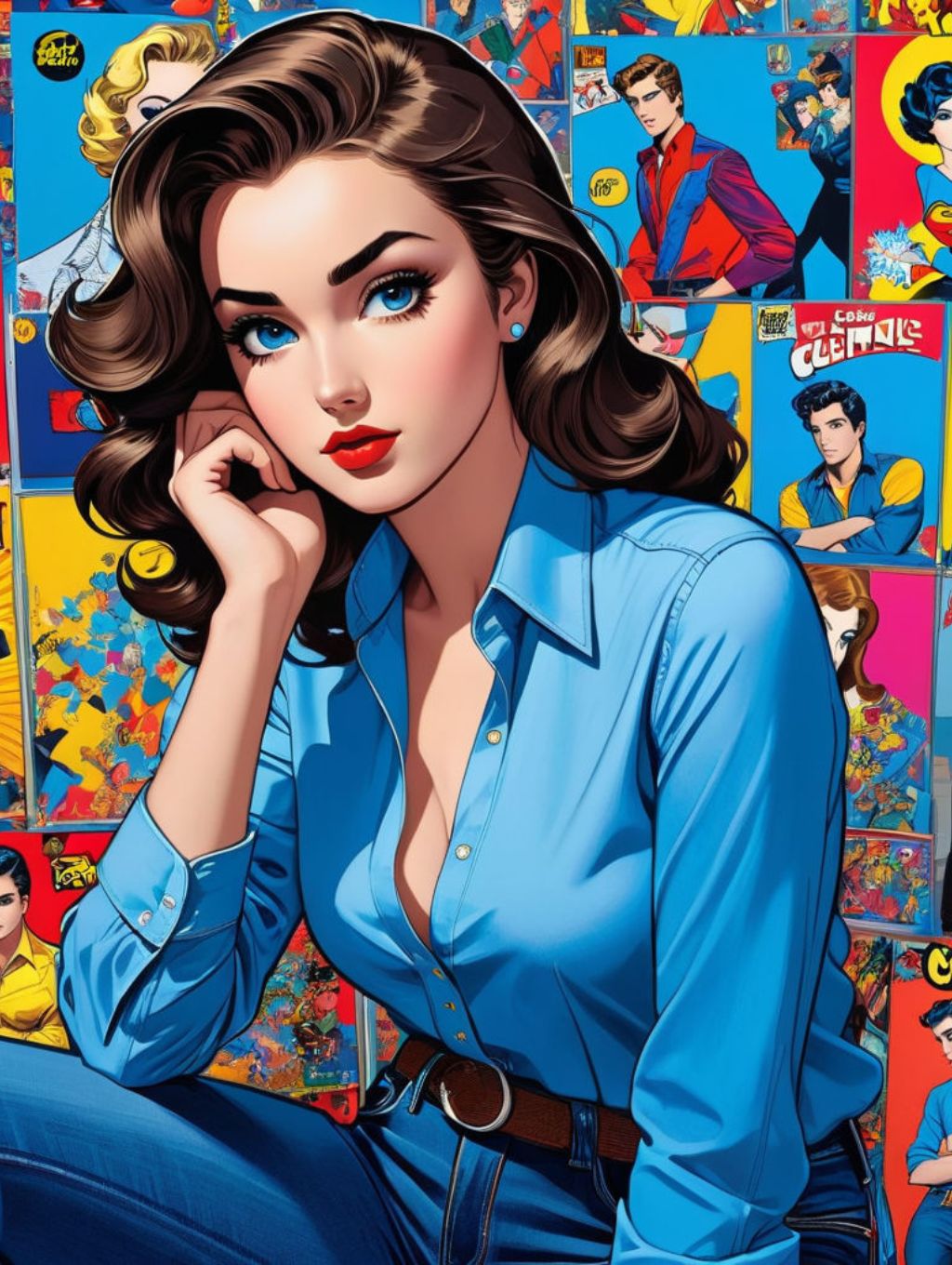 Comic Book Women: Snapshot Frames & Self-Portraits-Theme:5