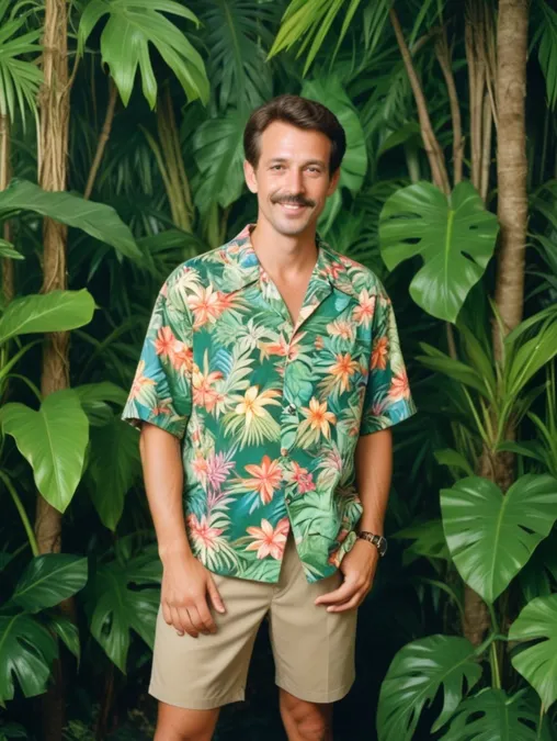 Tropical Vacation Men: Headshots & Art Frames-Theme:3