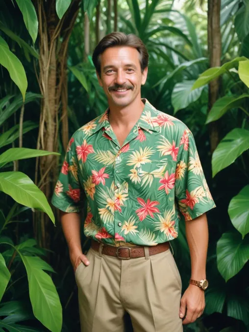 Tropical Vacation Men: Headshots & Art Frames-Theme:2