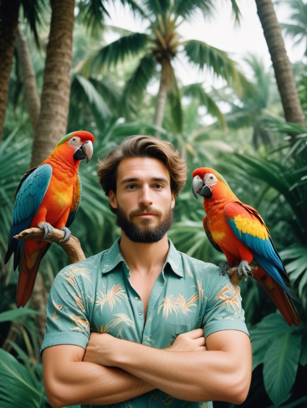 Tropical Vacation Men: Headshots & Art Frames-Theme:5