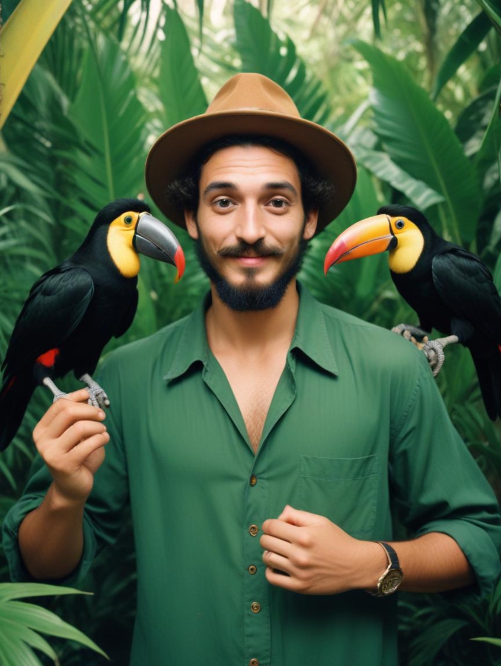 Tropical Vacation Men: Headshots & Art Frames-Theme:1