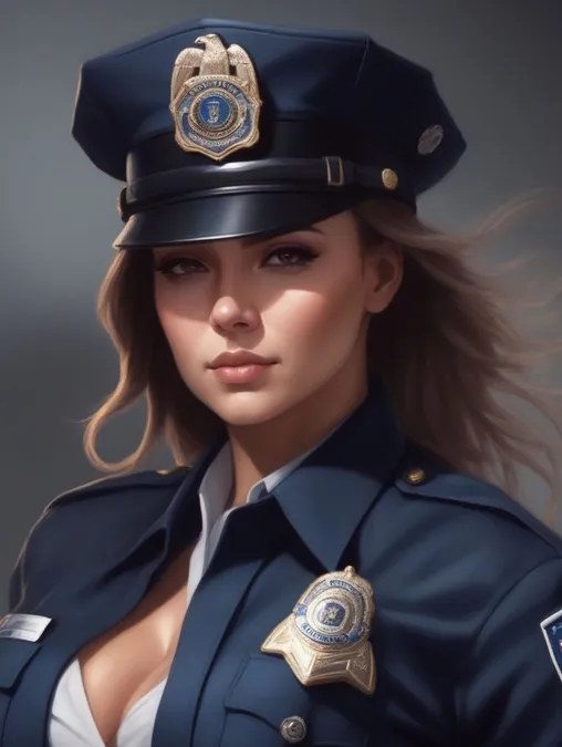 Police Women: Art Portraits & Image Frames-Theme:6