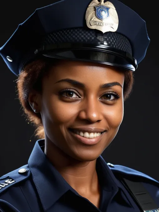 Police Women: Art Portraits & Image Frames-Theme:4