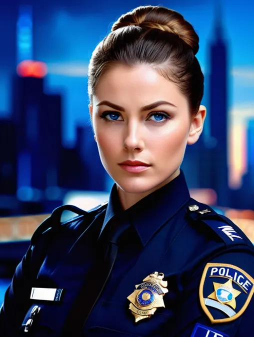 Police Women: Art Portraits & Image Frames-Theme:3