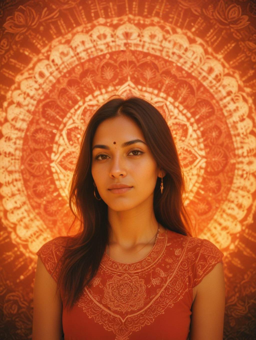 Nature Mandala Women: Custom Frames & Self-Portraits-Theme:5