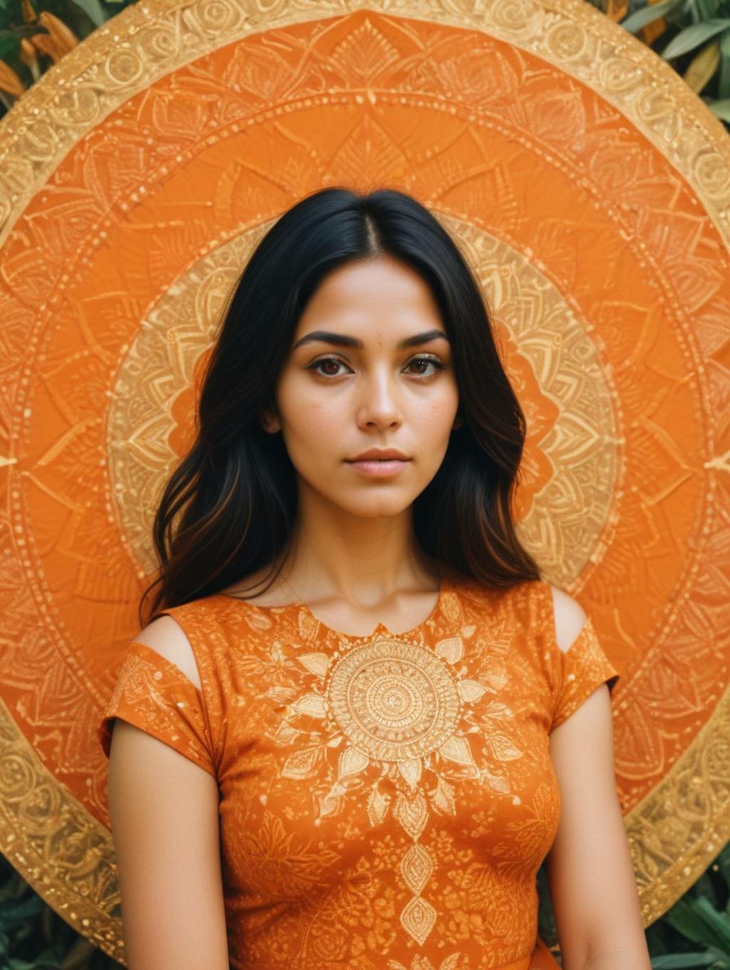 Nature Mandala Women: Custom Frames & Self-Portraits-Theme:4