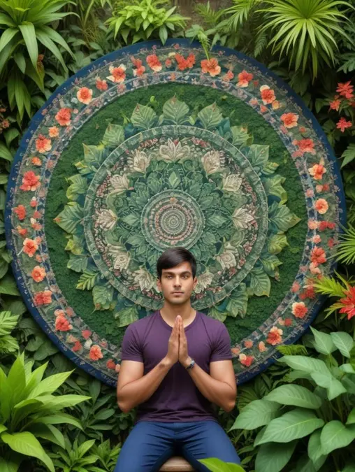 Nature Mandala Men: Portraiture & Photo Display-Theme:5