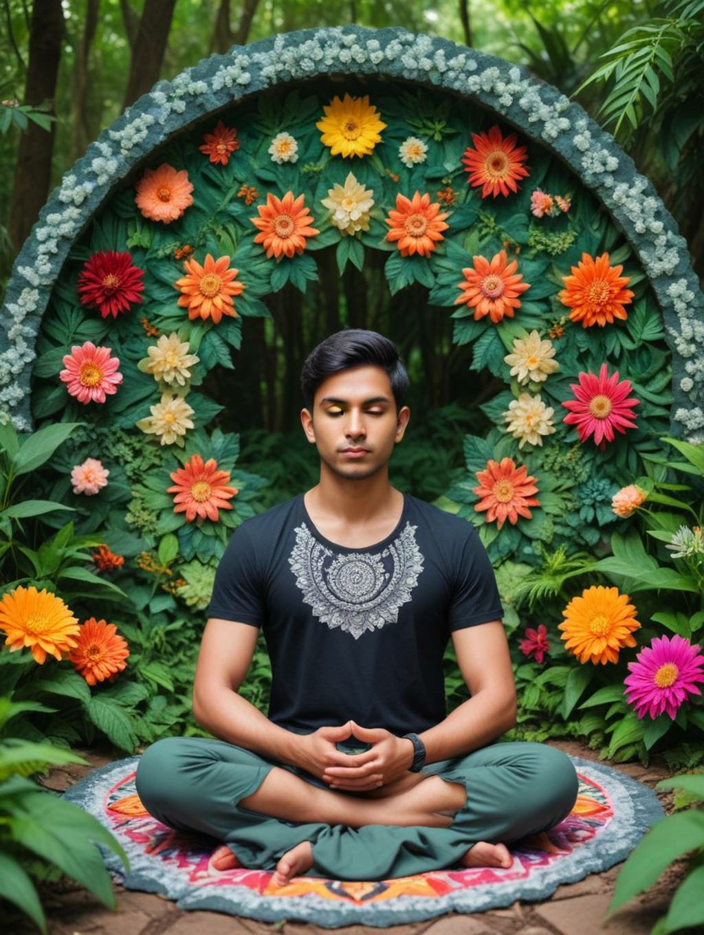 Nature Mandala Men: Portraiture & Photo Display-Theme:2