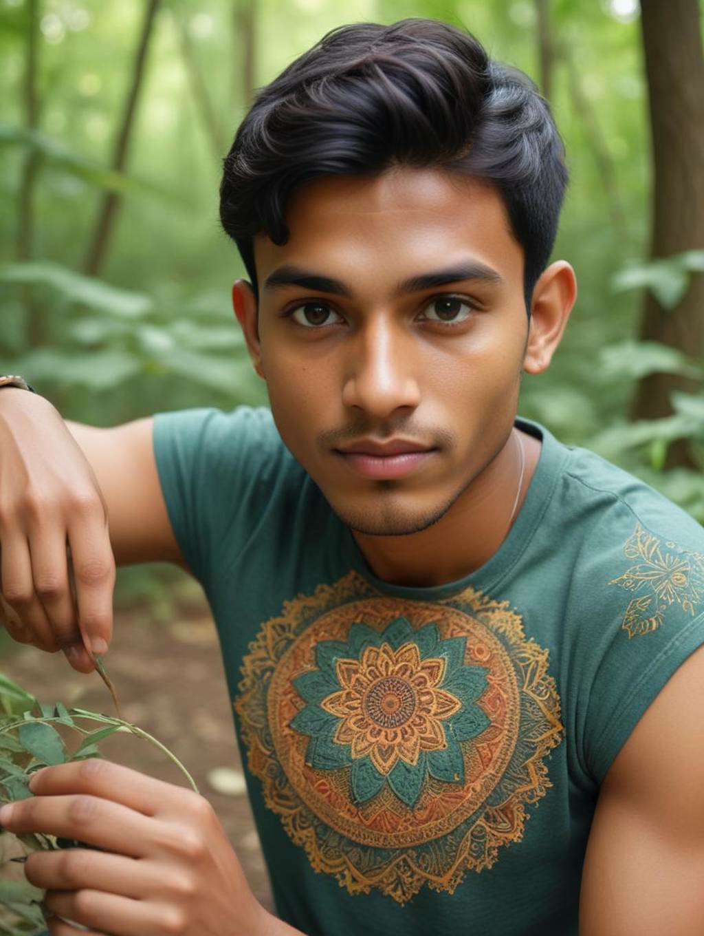 Nature Mandala Men: Portraiture & Photo Display-Theme:3