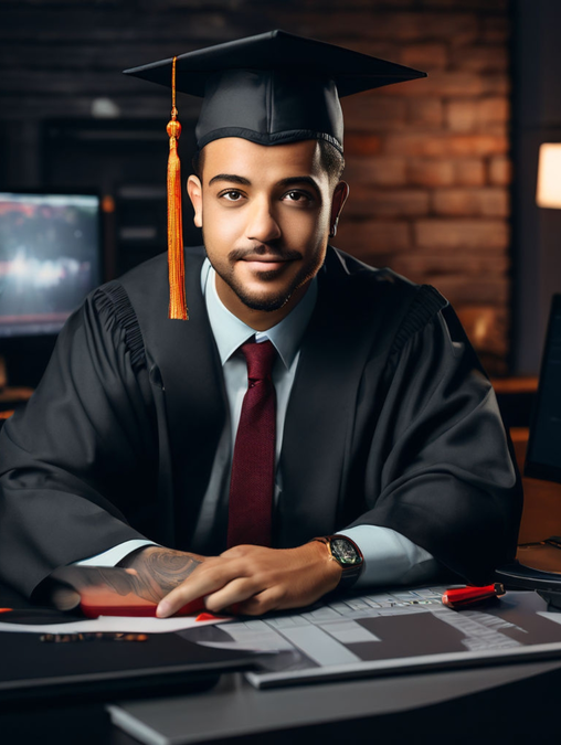 Graduation Day Men: Family Portraits & Wall Frames-Theme:2