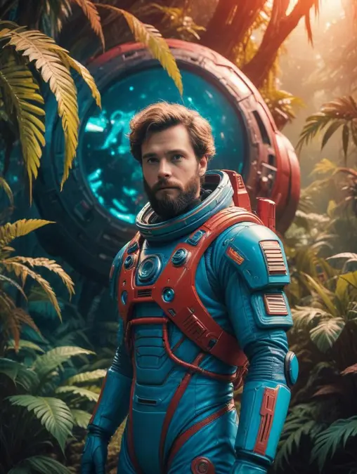 Sci-Fi Spaceship Men: Portrait Photography & Snapshot Frames-Theme:5