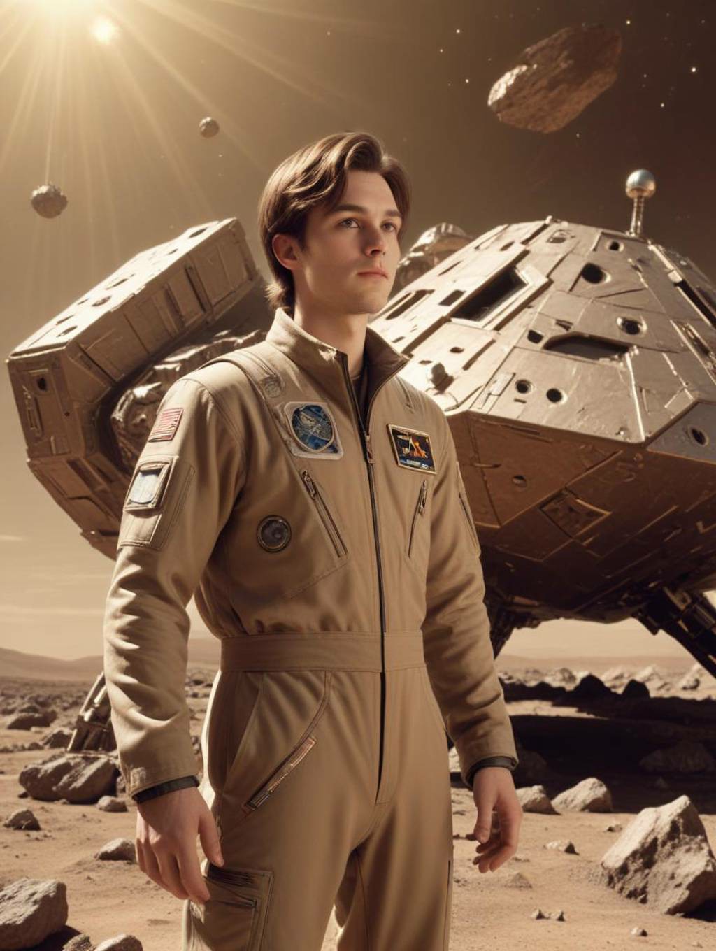 Sci-Fi Spaceship Men: Portrait Photography & Snapshot Frames-Theme:6