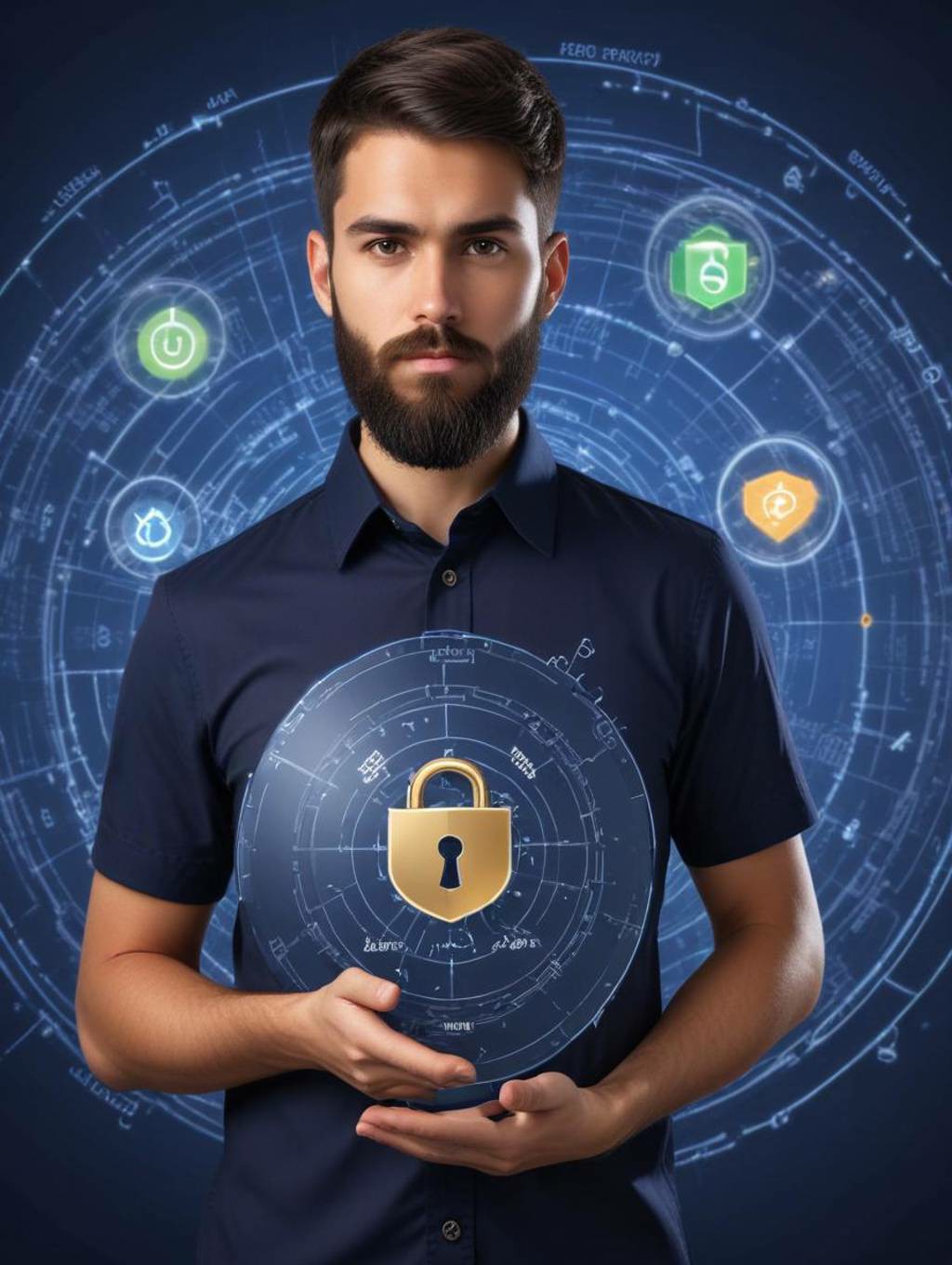 Cybersecurity Men: Gallery Frames & Profile Pictures-Theme:5