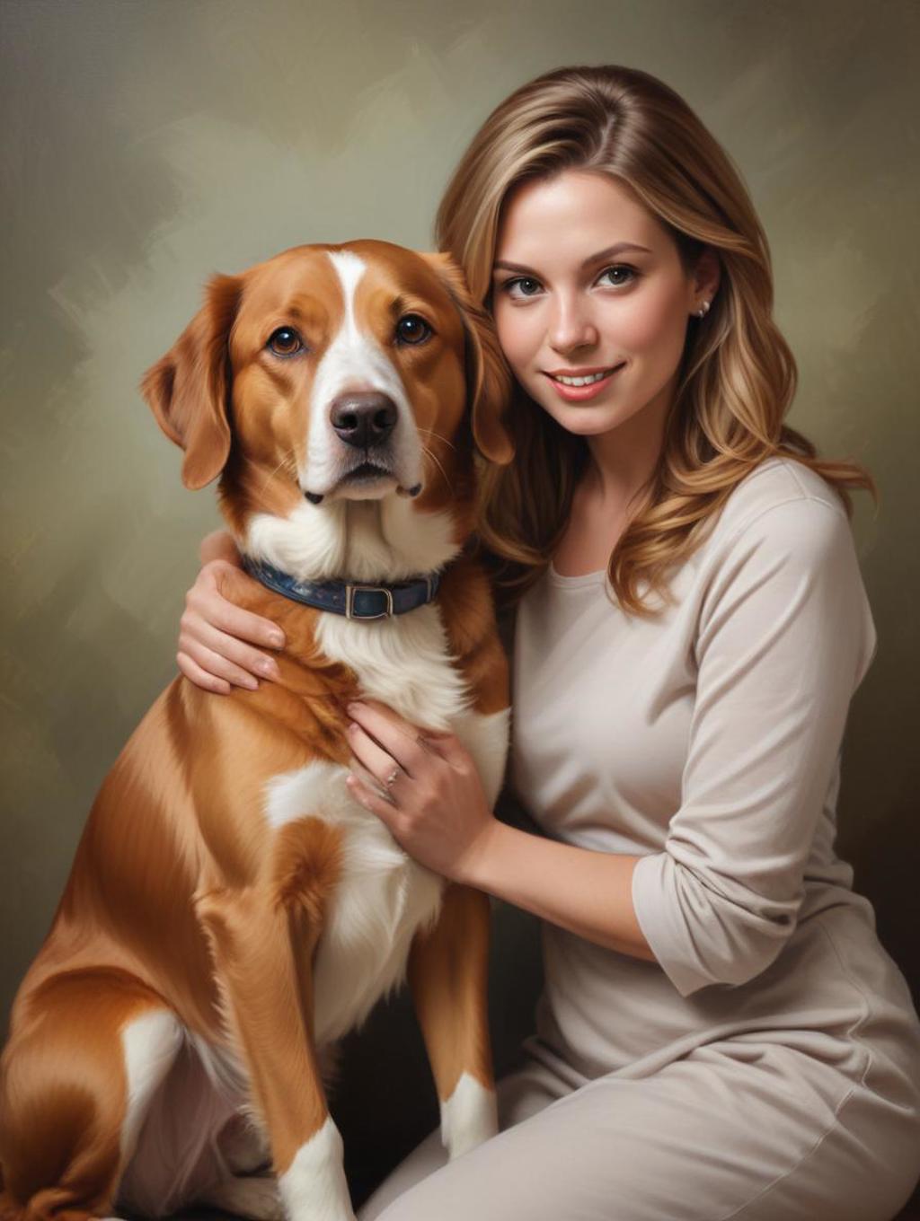 Pet Portraits Women: Canvas Prints & Art Photography-Theme:6