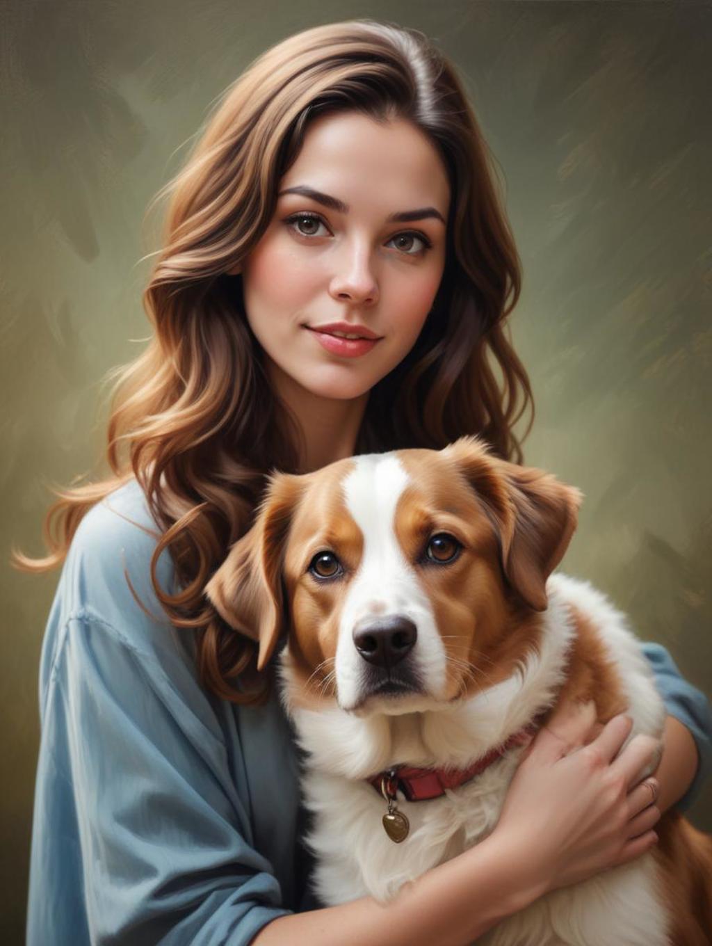 Pet Portraits Women: Canvas Prints & Art Photography-Theme:4