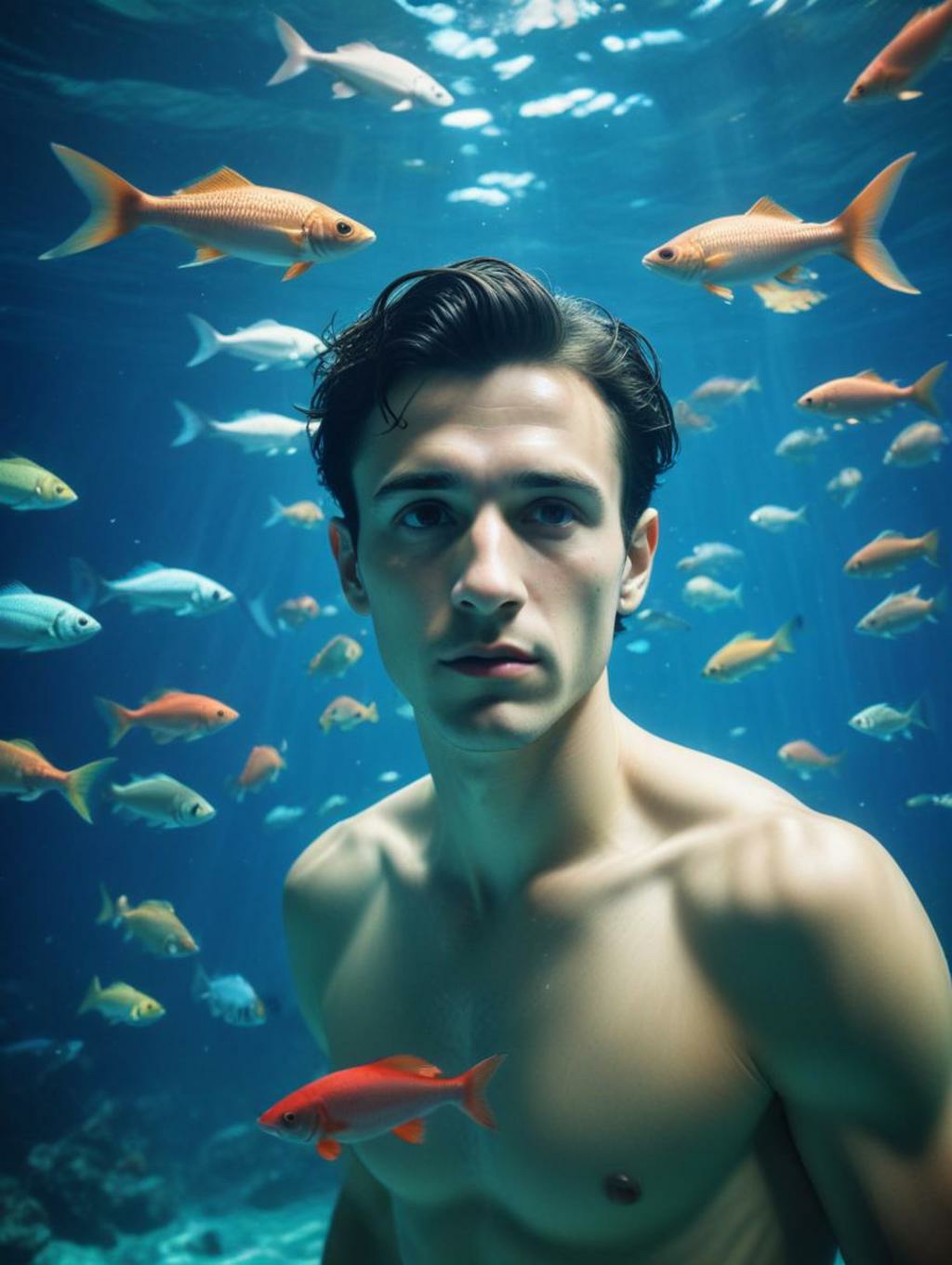 Underwater World Men: Photographs & Image Frames-Theme:6