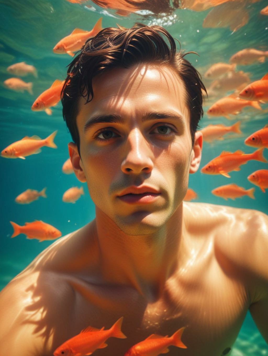 Underwater World Men: Photographs & Image Frames-Theme:4
