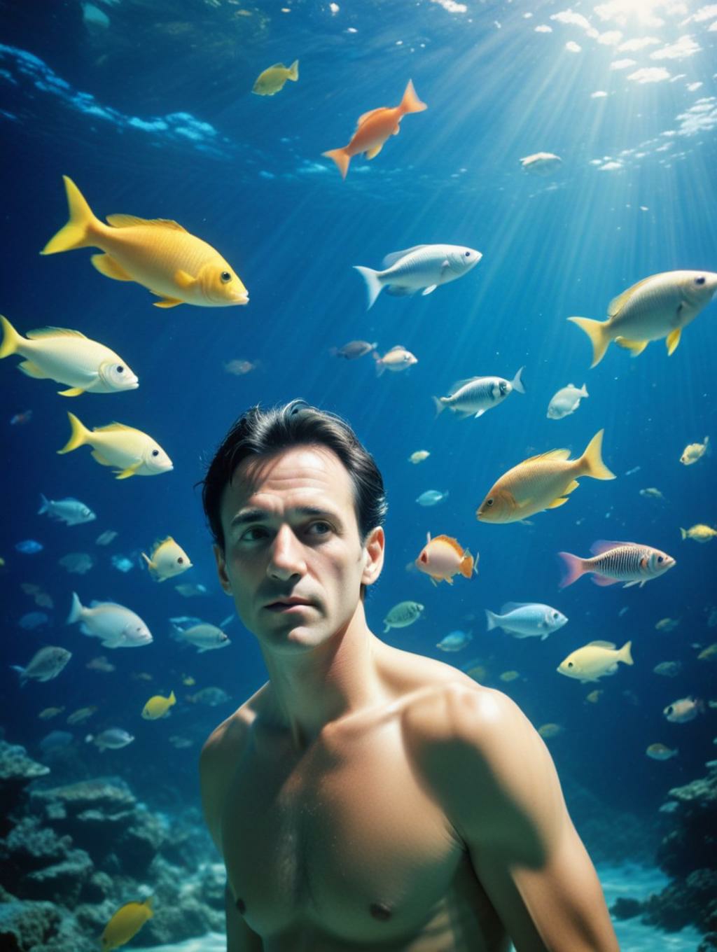 Underwater World Men: Photographs & Image Frames-Theme:2