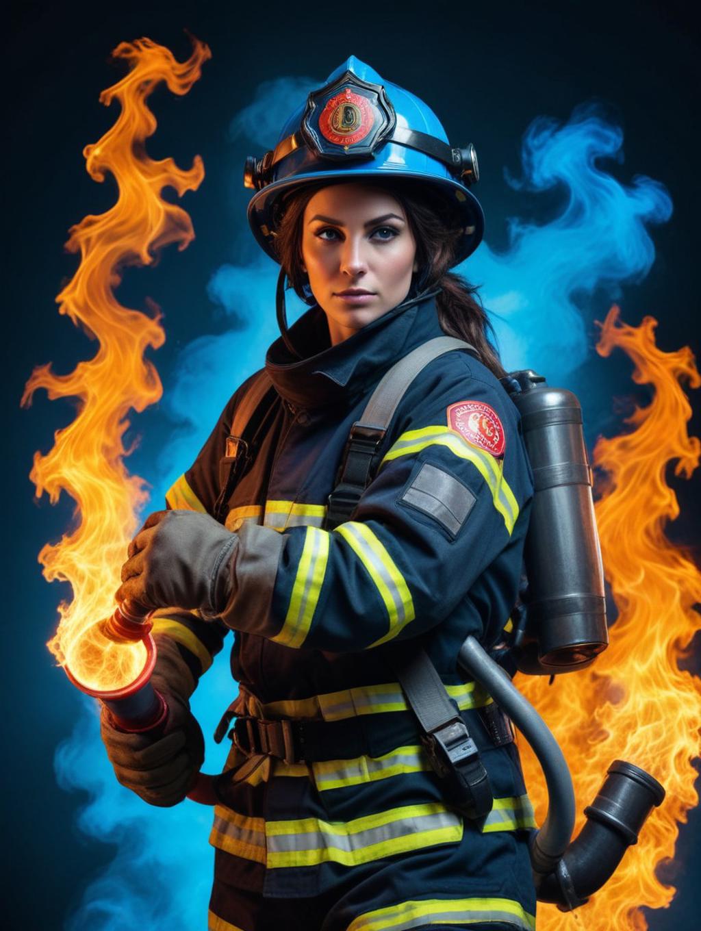 Fire Fighters Women: Portrait Photography & Wall Frames-Theme:3