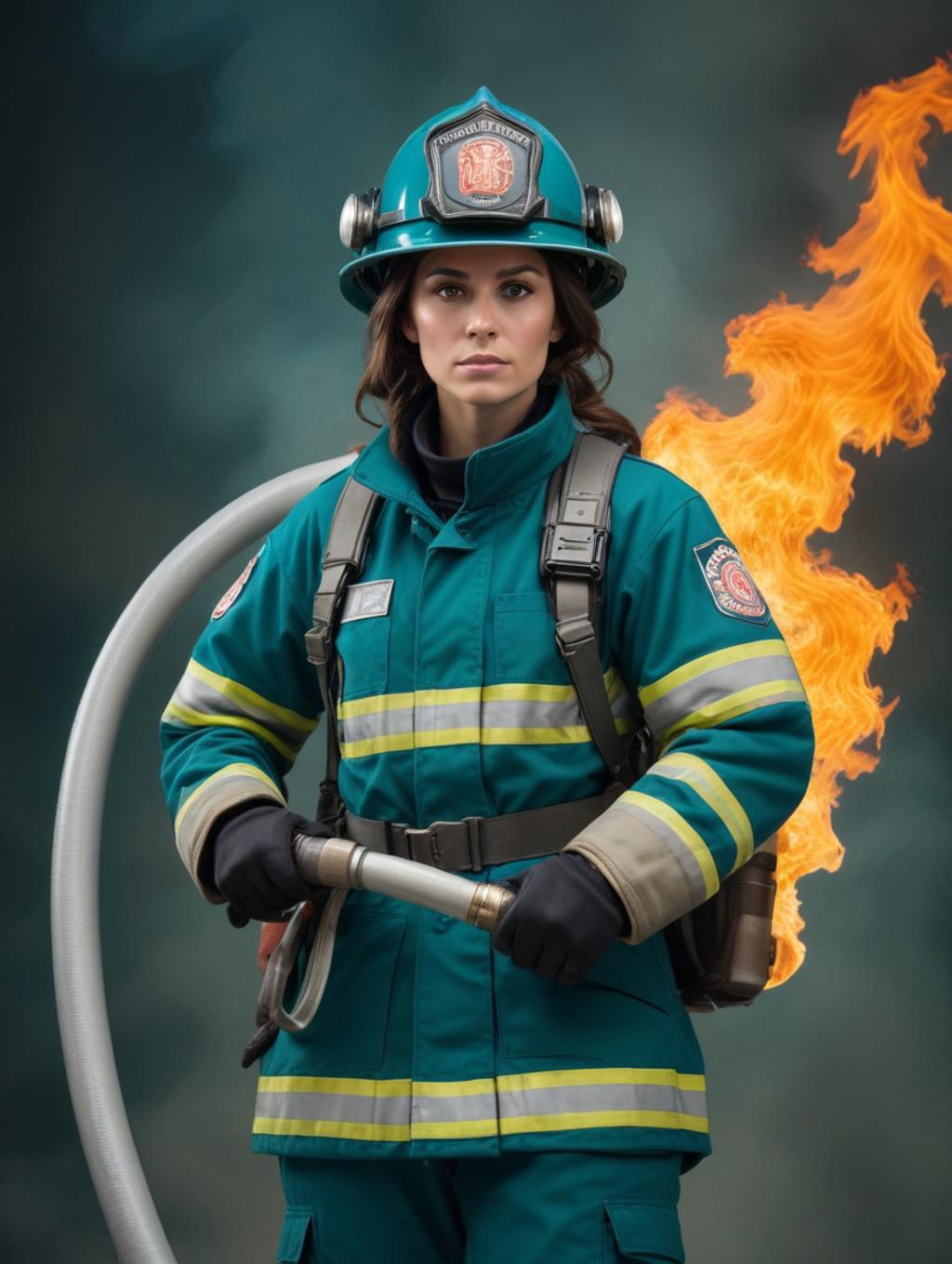 Fire Fighters Women: Portrait Photography & Wall Frames-Theme:1