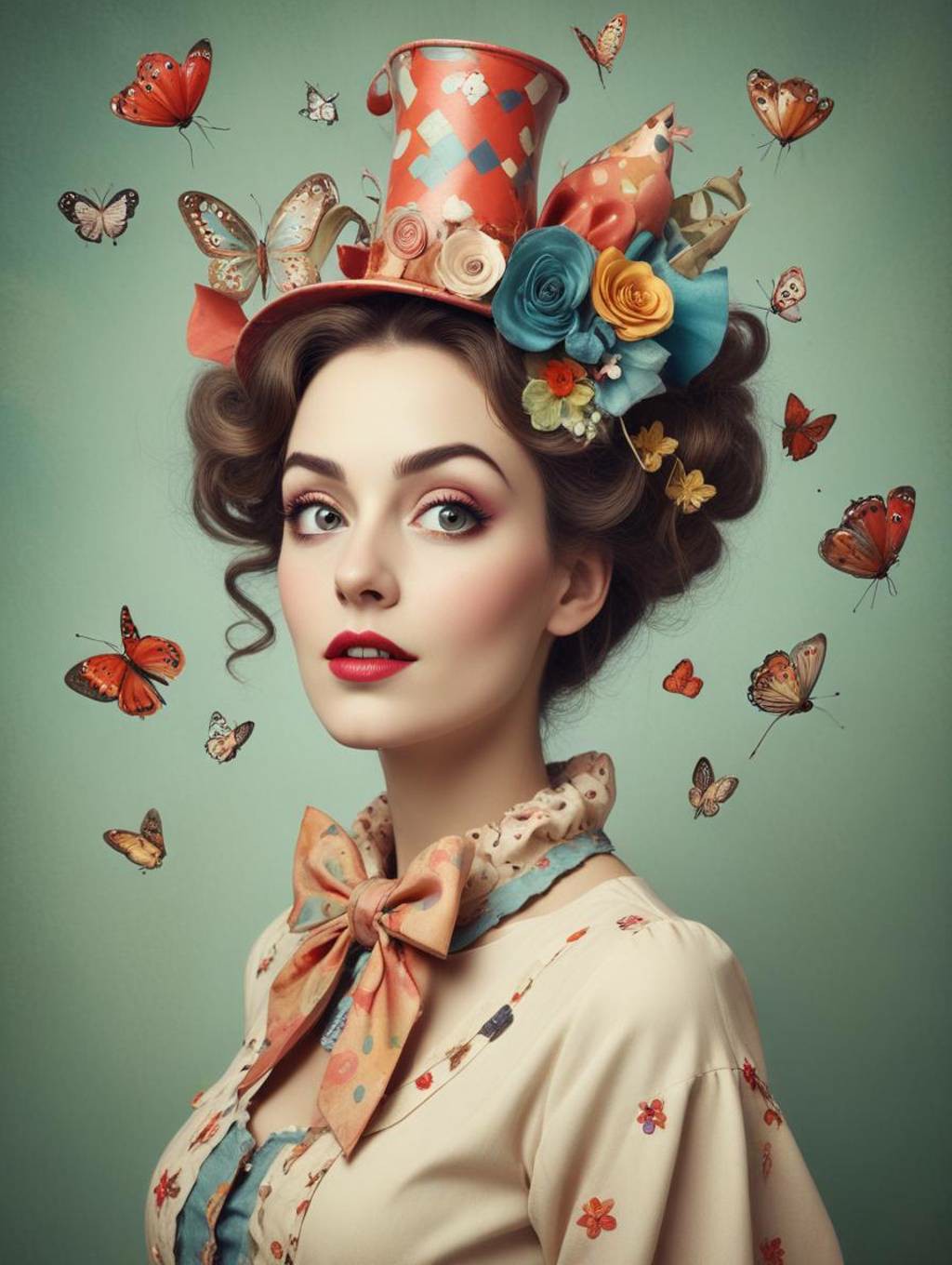 Whimsical & Quirky Women: Art Frames & Portrait Photography-Theme:5