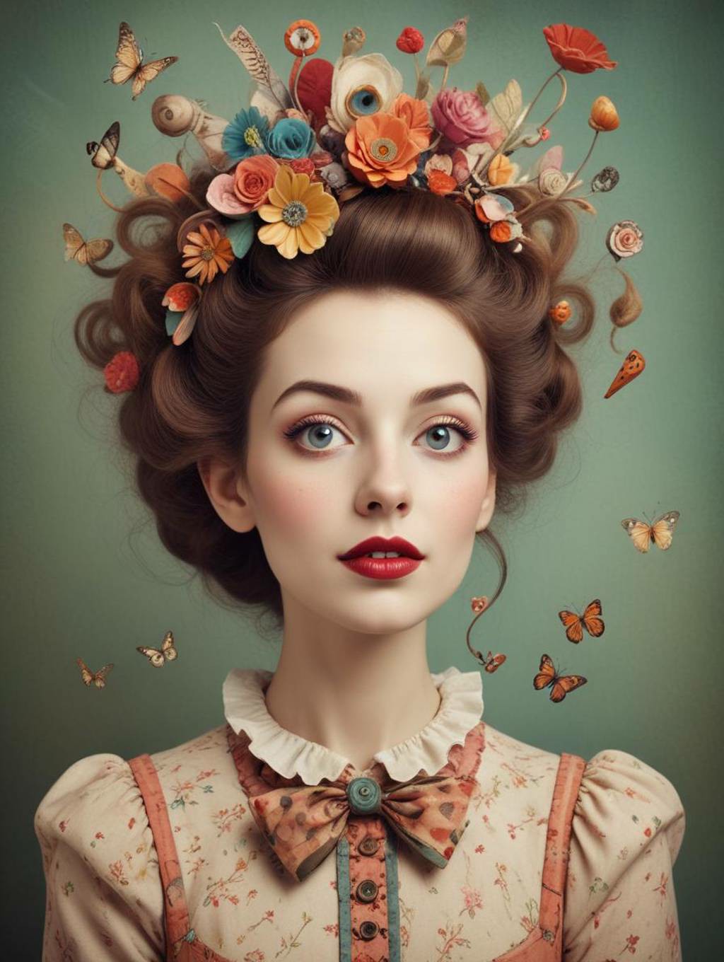 Whimsical & Quirky Women: Art Frames & Portrait Photography-Theme:4