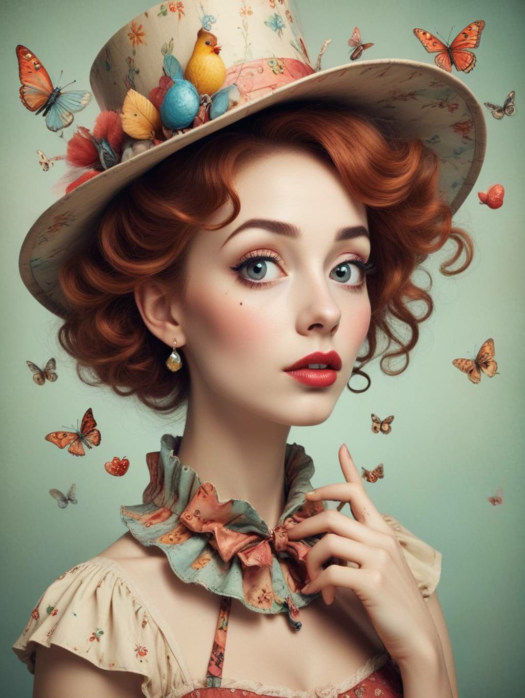 Whimsical & Quirky Women: Art Frames & Portrait Photography-Theme:3