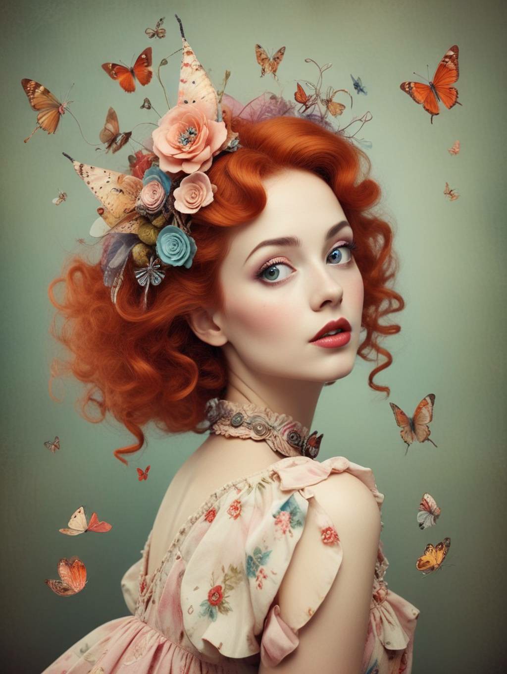 Whimsical & Quirky Women: Art Frames & Portrait Photography-Theme:2