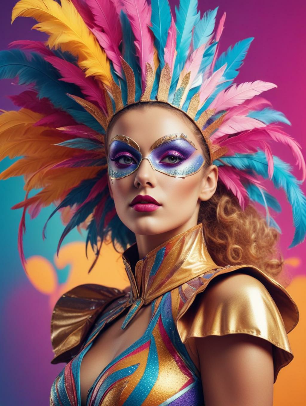 Carnival Women: Futuristic Art Frames & Profile Pictures-Theme:6