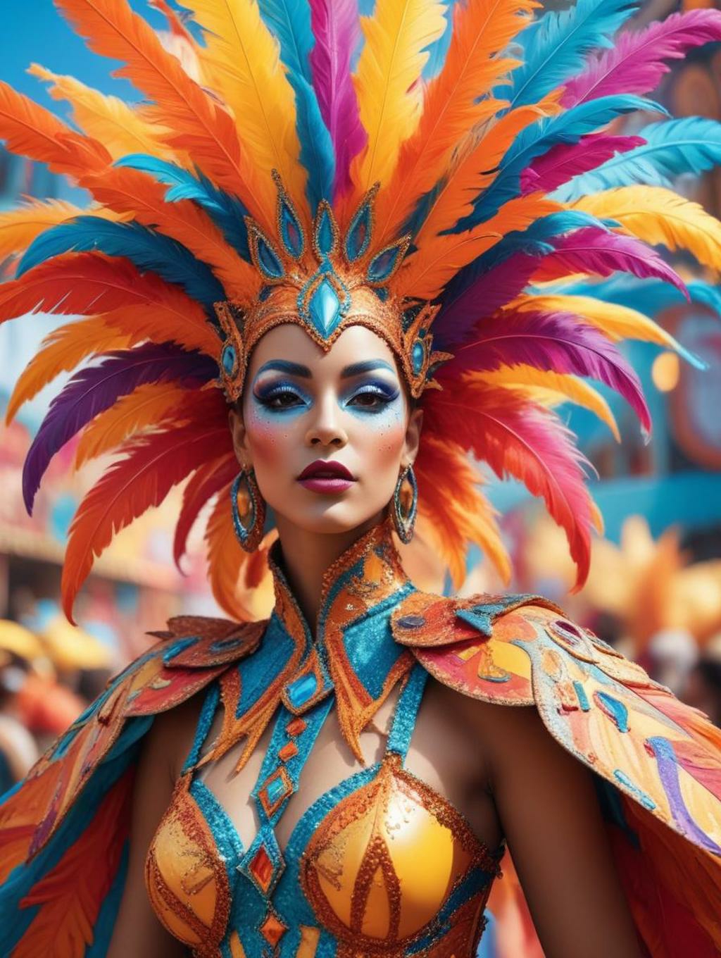 Carnival Women: Futuristic Art Frames & Profile Pictures-Theme:5