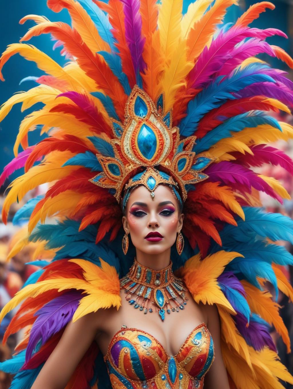 Carnival Women: Futuristic Art Frames & Profile Pictures-Theme:4