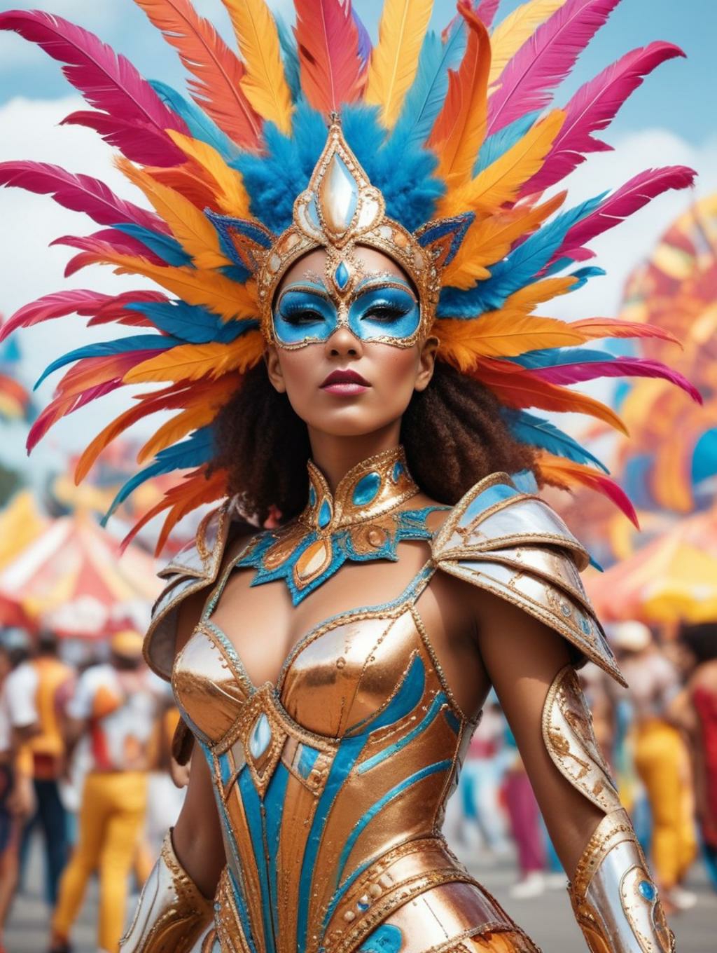 Carnival Women: Futuristic Art Frames & Profile Pictures-Theme:3