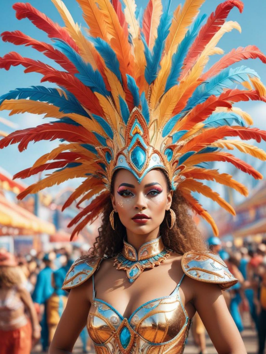 Carnival Women: Futuristic Art Frames & Profile Pictures-Theme:1