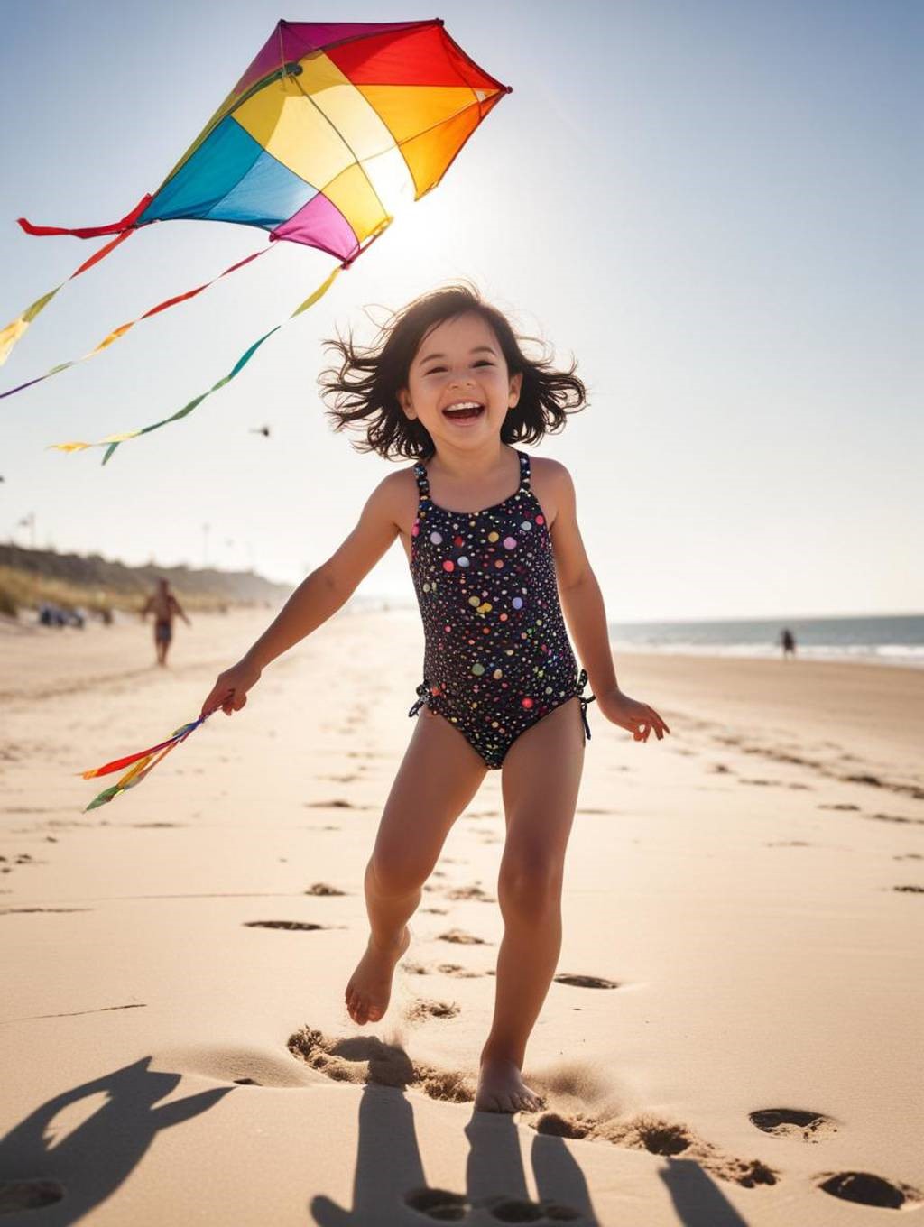 Small Girl’s Beach Fun and Giggle-Theme:1