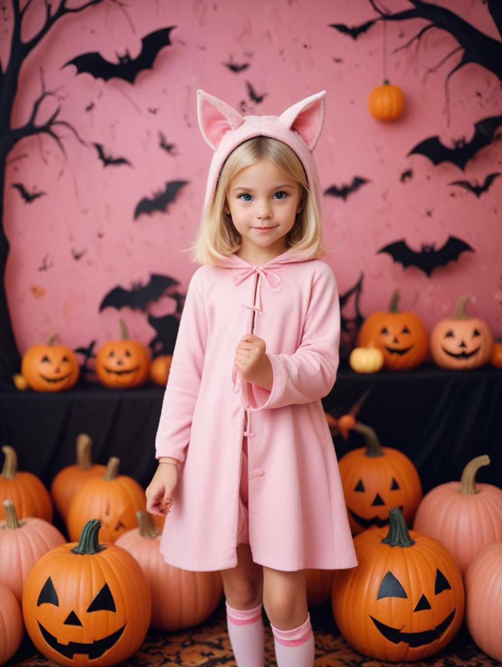 Halloween Fun with Little Girl-Theme:6