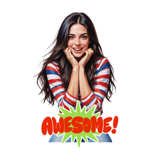 Awesome Women Stickers-Theme:4