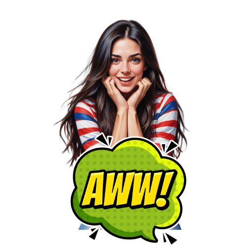 Aww Women Stickers-Theme:3