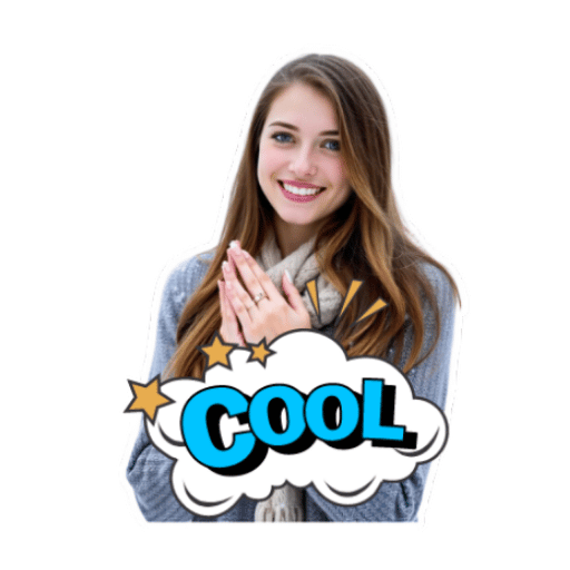 Cool Women Stickers-Theme:6