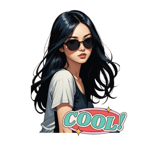 Cool Women Stickers-Theme:4